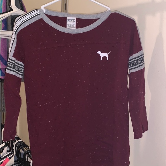 PINK Victoria's Secret Tops - 🖤PINK half-sleeve shirt